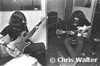 Black Sabbath 1970 Geezer Butler Tony Iommi at Regent Sounds during Paranoid sessions<br> Chris Walter