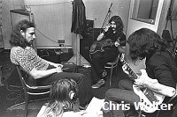 Black Sabbath 1970 Geezer Butler Tony Iommi Ozzy Osbourne and Bill Ward at Regent Sounds during Paranoid sessions<br> Chris Walter