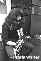 Black Sabbath 1970 Tony Iommi at Regent Sounds during Paranoid sessions<br> Chris Walter