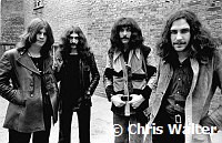 Black Sabbath 1970 Ozzy Osbourne Bill Ward Geezer Butler and Tony Iommi<br> Chris Walter