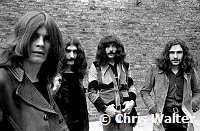 Black Sabbath 1970 Ozzy Osbourne Bill Ward Geezer Butler and Tony Iommi <br> Chris Walter