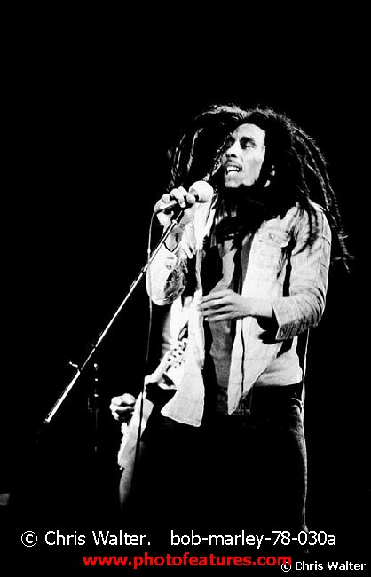 Photo of Bob Marley for media use , reference; bob-marley-78-030a,www.photofeatures.com