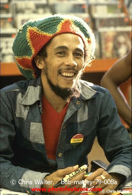 Photo of Bob Marley for media use , reference; bob-marley-79-008a,www.photofeatures.com