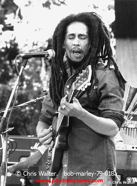 Photo of Bob Marley for media use , reference; bob-marley-79-018a,www.photofeatures.com