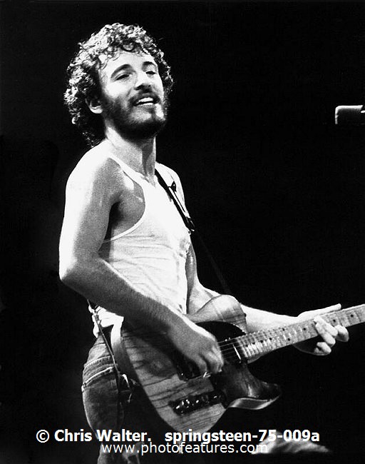 Photo of Bruce Springsteen for media use , reference; springsteen-75-009a,www.photofeatures.com