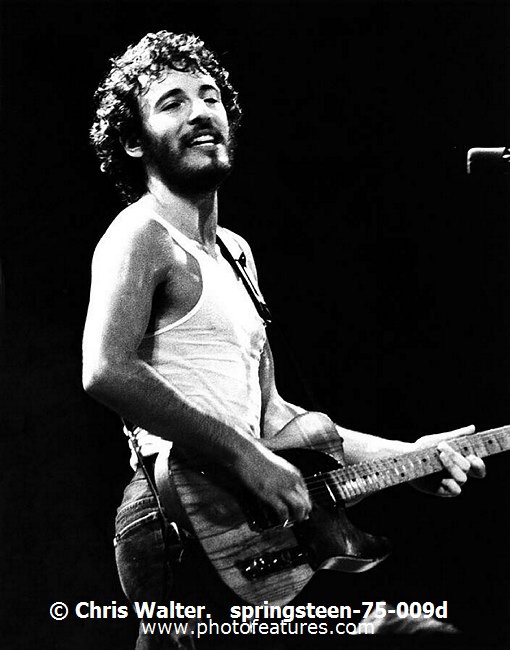 Photo of Bruce Springsteen for media use , reference; springsteen-75-009d,www.photofeatures.com