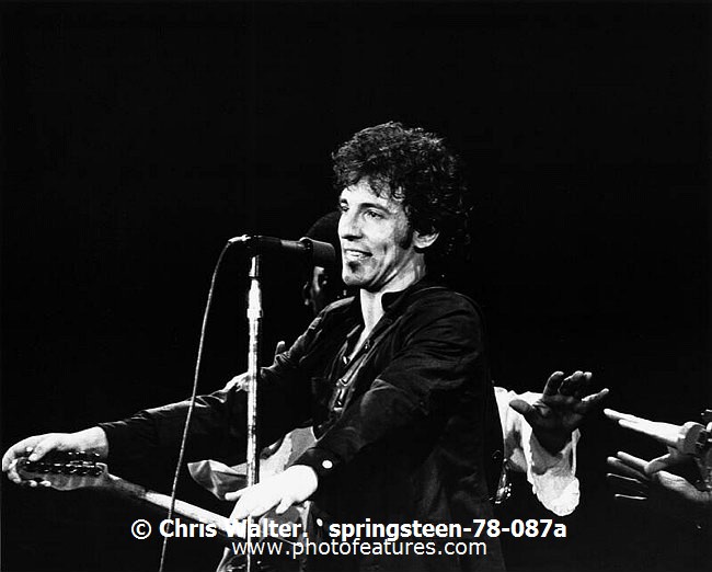 Photo of Bruce Springsteen for media use , reference; springsteen-78-087a,www.photofeatures.com