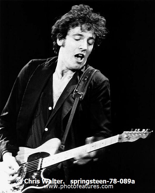 Photo of Bruce Springsteen for media use , reference; springsteen-78-089a,www.photofeatures.com