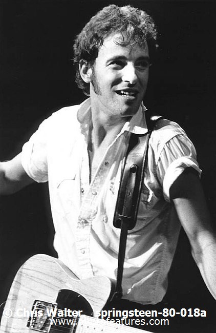 Photo of Bruce Springsteen for media use , reference; springsteen-80-018a,www.photofeatures.com