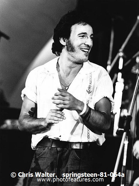 Photo of Bruce Springsteen for media use , reference; springsteen-81-064a,www.photofeatures.com