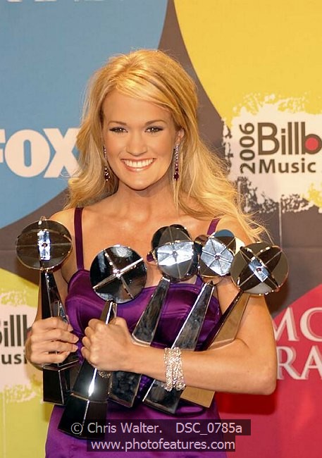 Photo of Carrie Underwood for media use , reference; DSC_0785a,www.photofeatures.com