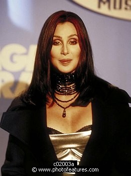 Photo of Cher by Chris Walter , reference; c02003a,www.photofeatures.com