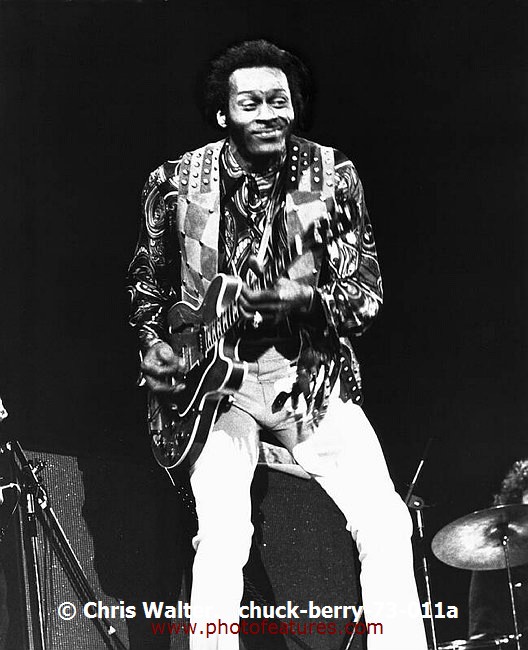 Photo of Chuck Berry for media use , reference; chuck-berry-73-011a,www.photofeatures.com