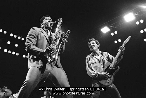 Photo of Clarence Clemons by Chris Walter , reference; springsteen-81-041a,www.photofeatures.com