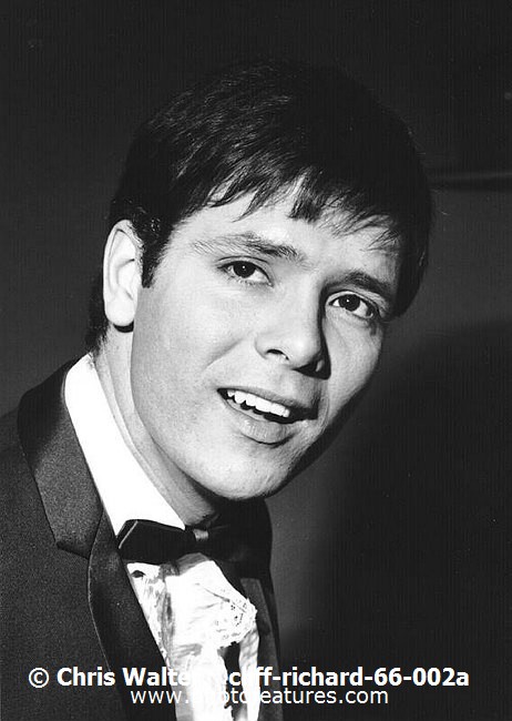 Photo of Cliff Richard for media use , reference; cliff-richard-66-002a,www.photofeatures.com