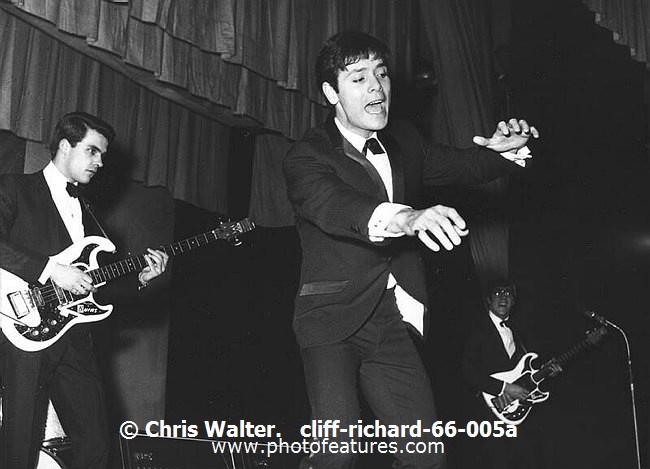 Photo of Cliff Richard for media use , reference; cliff-richard-66-005a,www.photofeatures.com