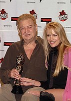 Photo of Rodney Dangerfield and  wife Joan Child at Comedy Central's First Annual Commie Awards 11-22-2003 in Culver City.