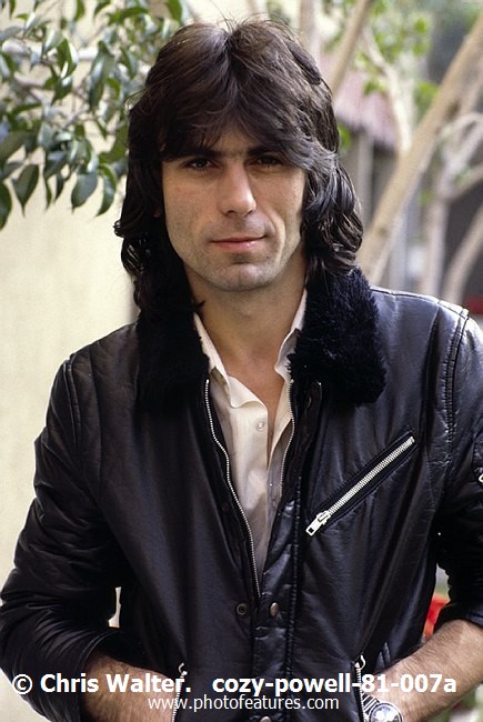 Photo of Cozy Powell for media use , reference; cozy-powell-81-007a,www.photofeatures.com