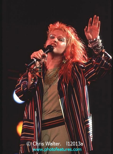 Photo of Cyndi Lauper for media use , reference; l12013a,www.photofeatures.com