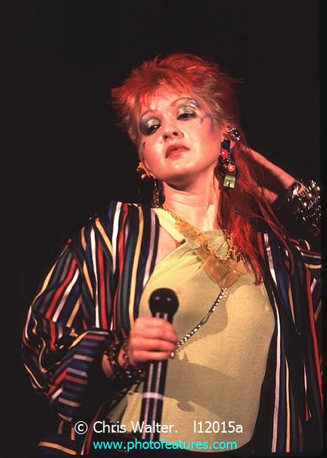 Photo of Cyndi Lauper for media use , reference; l12015a,www.photofeatures.com
