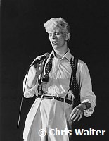 David Bowie 1983 at US festival<br> Chris Walter