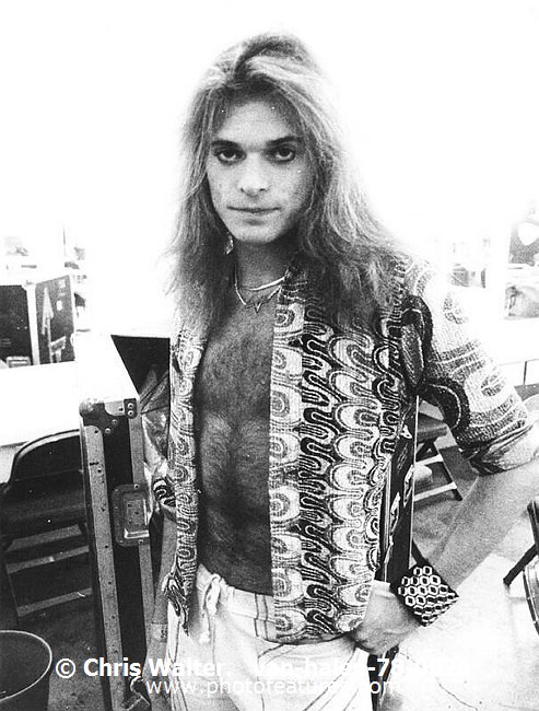 Photo of David Lee Roth for media use , reference; van-halen-78-002a,www.photofeatures.com