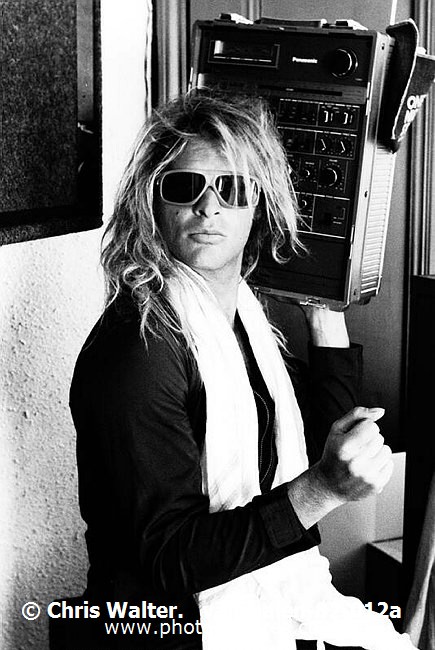 Photo of David Lee Roth for media use , reference; van-halen-82-012a,www.photofeatures.com