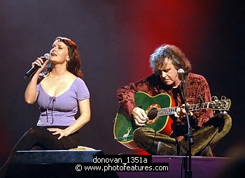 Photo of Donovan and his Daughter<br>in concert for the David Lynch Foundation for Consciousness-Based Education and the David Lynch book &quotCatching The Big Fish: Meditation, Consciousness and Creativity" at the Kodak Theatre in Hollywood, January 21st 2007.<br>Photo by Chris Walter/Photofeatures , reference; donovan_1351a