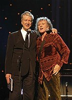 Photo of David Lynch and Donovan<br>in concert for the David Lynch Foundation for Consciousness-Based Education and the David Lynch book &quotCatching The Big Fish: Meditation, Consciousness and Creativity" at the Kodak Theatre in Hollywood, January 21st 2007.<br>Photo by Chris Walter/Photofeatures