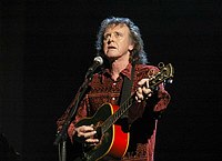 Photo of Donovan <br>in concert for the David Lynch Foundation for Consciousness-Based Education and the David Lynch book &quotCatching The Big Fish: Meditation, Consciousness and Creativity" at the Kodak Theatre in Hollywood, January 21st 2007.<br>Photo by Chris Walter/Photofeatures