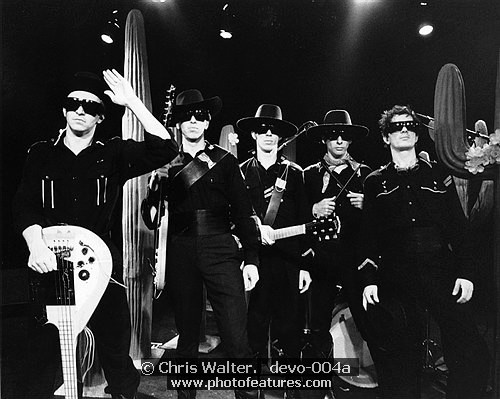 Photo of Devo for media use , reference; devo-004a,www.photofeatures.com