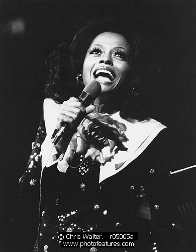 Photo of Diana Ross by Chris Walter , reference; r05005a,www.photofeatures.com