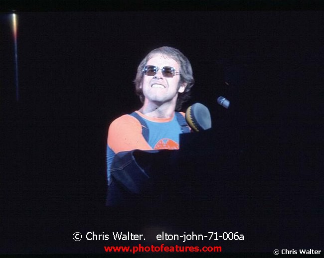 Photo of Elton John for media use , reference; elton-john-71-006a,www.photofeatures.com