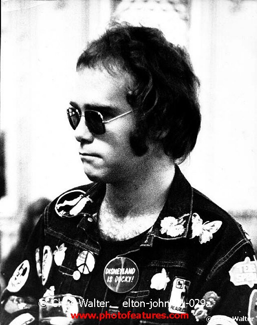 Photo of Elton John for media use , reference; elton-john-71-029a,www.photofeatures.com