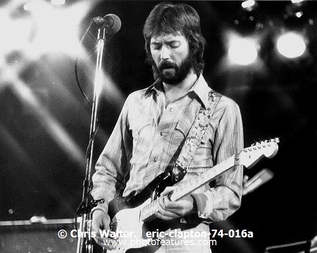 Photo of Eric Clapton for media use , reference; eric-clapton-74-016a,www.photofeatures.com