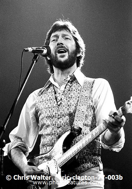 Photo of Eric Clapton for media use , reference; eric-clapton-77-003b,www.photofeatures.com