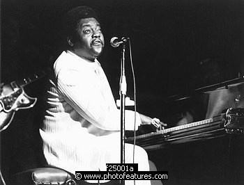 Photo of Fats Domino by Chris Walter , reference; f25001a,www.photofeatures.com