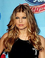 Photo of Fergie of Black Eyed Peas at the American Idol - Idol Gives Back show at the Kodak Theatre, April 6th 2008.<br>Photo by Chris Walter/Photofeatures