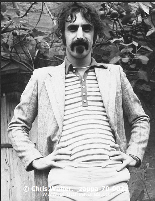 Photo of Frank Zappa for media use , reference; zappa-70-002a,www.photofeatures.com