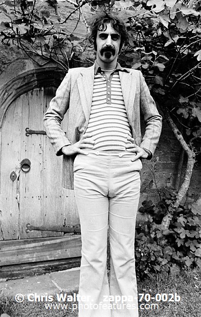 Photo of Frank Zappa for media use , reference; zappa-70-002b,www.photofeatures.com