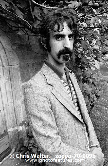 Photo of Frank Zappa for media use , reference; zappa-70-009b,www.photofeatures.com