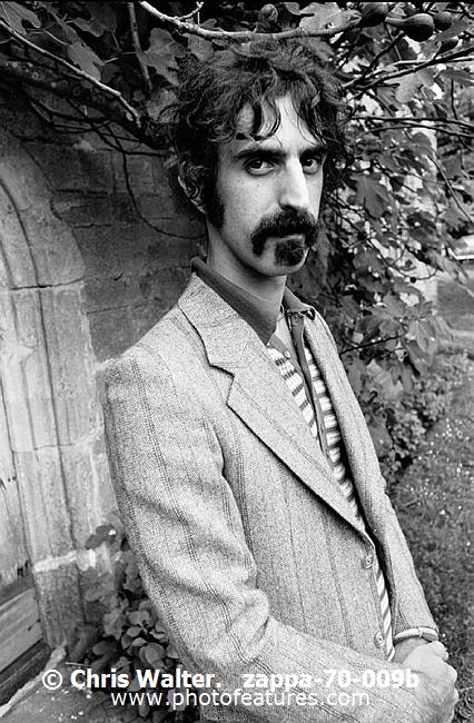 Photo of Frank Zappa for media use , reference; zappa-70-009b,www.photofeatures.com