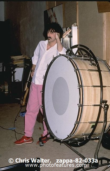 Photo of Frank Zappa for media use , reference; zappa-82-033a,www.photofeatures.com