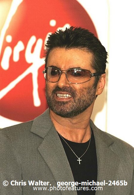 Photo of George Michael for media use , reference; george-michael-2465b,www.photofeatures.com