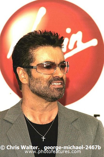 Photo of George Michael for media use , reference; george-michael-2467b,www.photofeatures.com