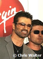 George Michael makes an In-Store Appearance for New CD &quotPatience" at the Virgin Megastore in Hollywood, May 21st 2004. With him is partner Kenny Goss.