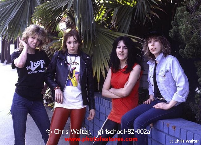 Photo of Girlschool for media use , reference; girlschool-82-002a,www.photofeatures.com