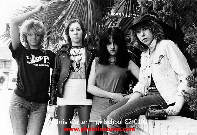 Photo of Girlschool for media use , reference; girlschool-82-010a,www.photofeatures.com