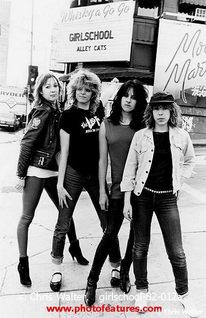 Photo of Girlschool for media use , reference; girlschool-82-012a,www.photofeatures.com