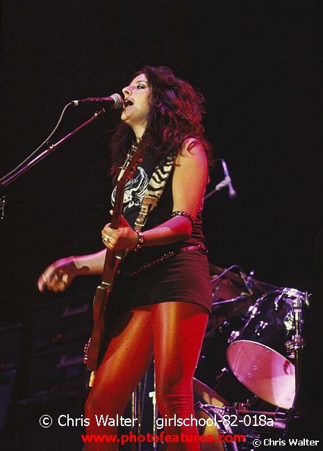 Photo of Girlschool for media use , reference; girlschool-82-018a,www.photofeatures.com